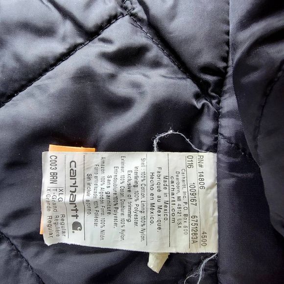 Carhartt Arctic Traditional Coat - Quilt Lined - Men's XL - Used - Khaki Brown - Picture 15 of 16